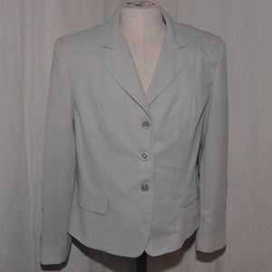 Laura Scott Blue/Green Suit Blazer Size 16